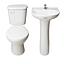[SADE3555] sala de baño Celtic descarga 30cm c/kit instalación blanco FANALOZA