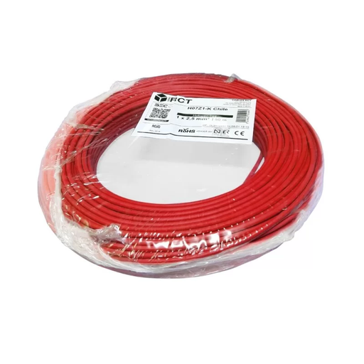 [TUPV3714] CABLE EVA 1.5mm H07Z1-K ROLLO ROJO 100 MTS