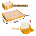 [CADE6095] Caja organizador plastico 12" 305x330x65mm INGCO