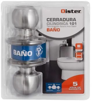 [CR250199] Cerradura cilindrica 101 BAÑO inox. - OISTER